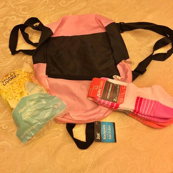 NWT, Pink, Easter basket bundle, wood basket, bunny, personal care/spa items - Picture 7 of 14